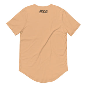 Rose Diamond - Men's Curved Hem T-Shirt